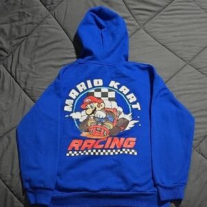 Blue Mario Kart Racing Hoodie